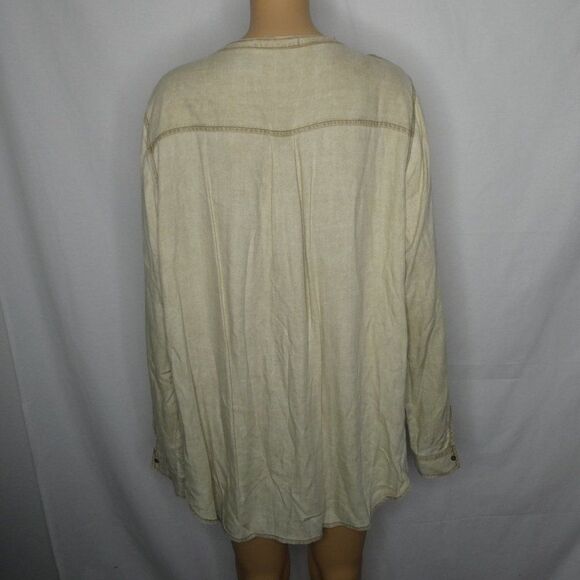 Two by Vince Camuto Distressed Pocket Blouse XL - Picture 10 of 10